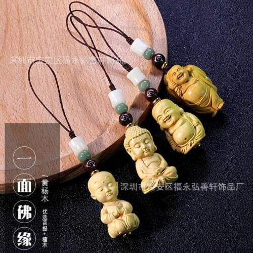 Feng Shui Boxwood Buddha GuanYin Wood Statue Collection Wood Sculpture Mascot Historical Myth God Figure Statue