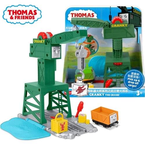 Thomas and Friends Track Master Series Cranch Big Crane Small Train Toy Set GPD85 Pre-school Childrens Toys Birthday Gift