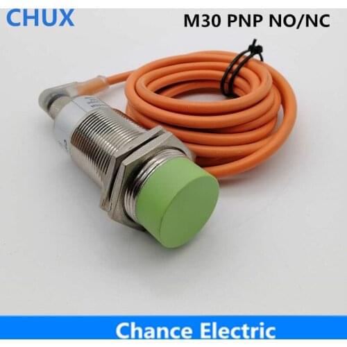 Bend Sensor Connector PNP M30 3wires15mm Detection Distance NO/NC Inductive Proximity Sensor Switch