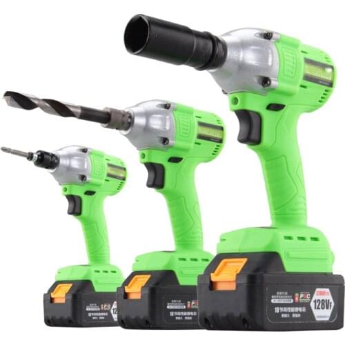 Multifunctional Electric Wrench Infinitely Variable Speed Impact Rechargeable Li-ion Battery Power Tools 98VF 128VF 168VF 188VF
