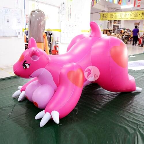Pink Sexy Girl Big Breasts Sister Inflatable Cartoon Toy