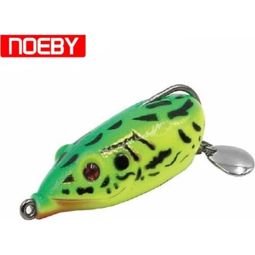 NOEBY Lifelike Frog Soft Bait 55mm 14g Topwater Snakehead Baits Simulation Fishing Lure with Single Hook Sapo Pesca Leurre Peche