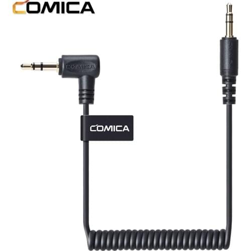 COMICA CVM-D-CPX 50cm 3.5mm TRS Male to TRS Audio cable convertor adapter for VM10II,WS50,BoomX-D to DSLR camera accessories