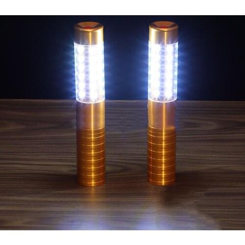 Thrisdar Rechargeable LED Strobe Baton Metallic Bottle Service Sparklers Creative Glowing Flash Stick Light for Party Club Event