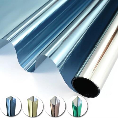 One-Way Mirror Film 2M/3M/5M Thermal Insulation Anti-UV Privacy Self-Adhesive Decorative Window Shades For Homes And Offices