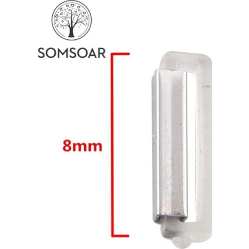 Somsoar Jewelry Newest small size Rubber Stops fit 8mm Width Kids Leather wrappable Bracelet and Necklace wholesale 50pcs/lot