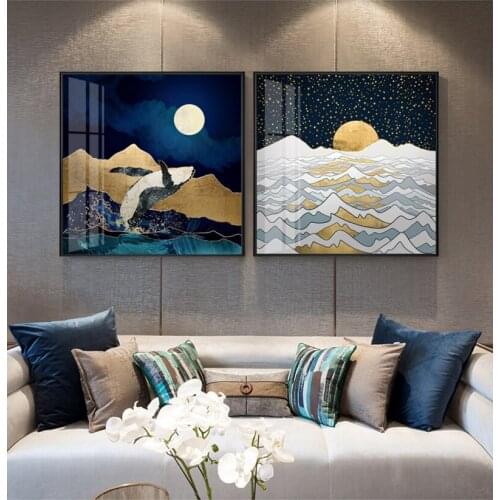 Modern Mountains sun All kinds Canvas Painting posters art cuadros decoration dormitorio and prints wall picture for living room