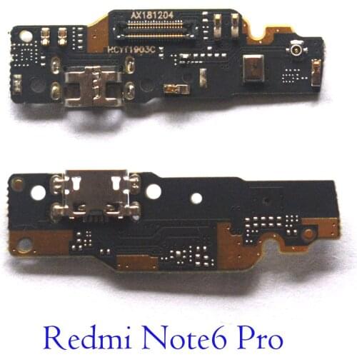 For xiaomi Redmi Note 6 Pro Note6 Pro Micro USB Charging Dock Charging PCB Board Ribbon Flex Mainboard Cable Connector