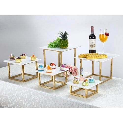Iron stand with acrylic top for cupcake cookie flowers dessert table display holder set wedding cake stand buffet banquet decor