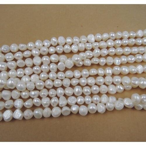 Pearl beads,100% nature freshwater pearl material with baroque shape ,7-8 mm