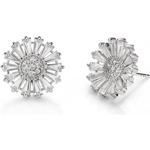 2018 New Fashion Urban Girl Cubic Zirconia Earrings Elegant Style Ladies Earrings Christmas Hot Sale Gift YF18-EC01