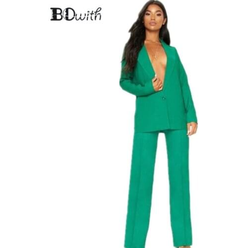 Green Women Pant Suit Formal Ladies Business Suits Office Work Wear Female Suit For Weddings Female Suit Custom Made