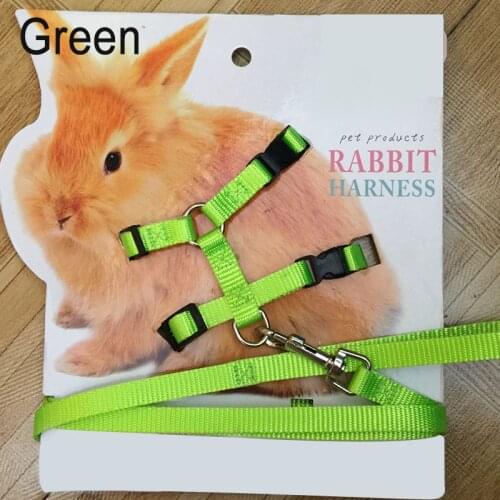 Pet Rabbit Soft Harness Leash Adjustable Bunny Traction Rope for Running Walking 2020ing