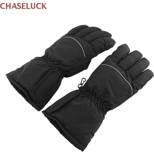Heated Winter Gloves Motorcycle Glove Touch Screen Battery Powered Motor Racing Riding Hand Warmer Electric Waterproof Anti-Slip
