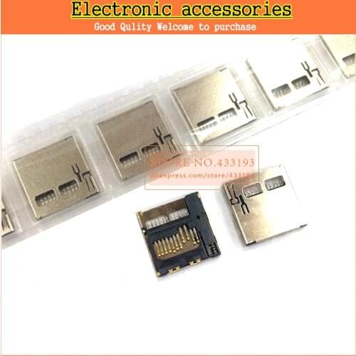 10pcs/lot Micro SD card holder TF card connector Slot Sockect inne Soldering Self Push Free shipping