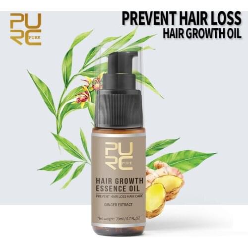 20ML Fast Hair Growth Spray Natural Ginger Extract Hair Growth Essential Oil Liquid Treatment Preventing Hairs Loss Hair Care