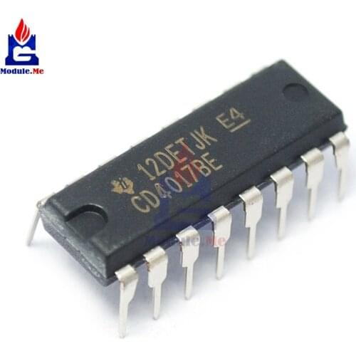5 PCS/Lot IC Chips CD4017 CD4017BE 4017 DIP-16 Decade Counter Divider IC
