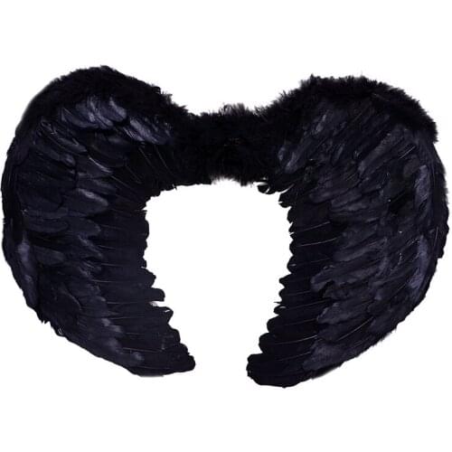 60*40cm Women Girl Angel Feather Wings Photo Prop Stage Show Costume Wedding Party home decor