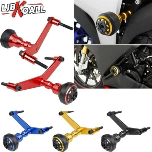 2 PCS Motorcycle CNC Aluminum Crash Pads Frame Slider Protector Falling Protection For Yamaha YZF R3 YZF-R3 YZFR3 2015 2016