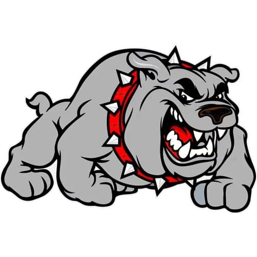 B-0026# Printed Self-adhesive Decal Angry Pitbull Car Sticker Waterproof Auto Decors on Bumper Rear Window