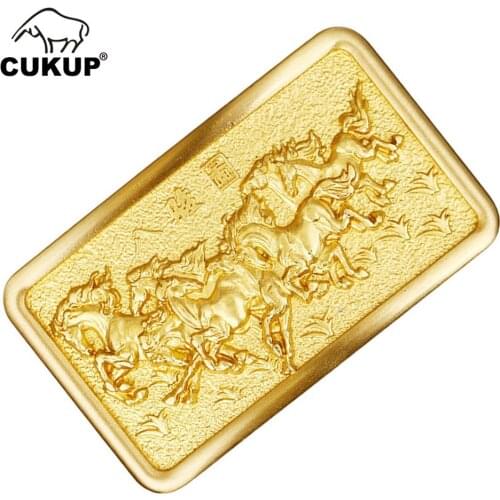 CUKUP Famous Brand Belts Chinese Styles Dragon Pattern Buckle DIY Solid Brass Belt Buckles Zodiac Youth 2018 New Design BRK017