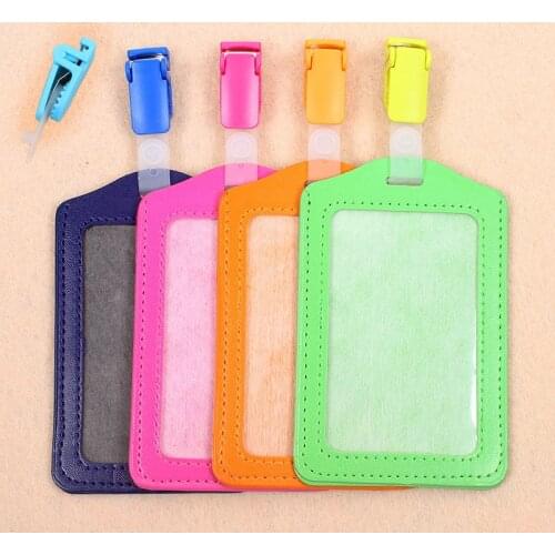 Colour Simple Style Vertical Badge Holder Plastic Clip Of Work Cover Badge Reel Creative Nurse Exhibition Enfermera ID Name Card