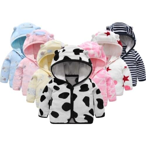 Baby Jacket Boys and Girls 2021 Spring Autumn Infant Clothes Hoodie Toddler Flannel Outwear Childrens Clothing Baby Zipper Coat