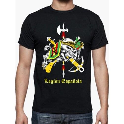 Cabra Legion Emblem Spanish Foreign Legion T-Shirt. Summer Cotton O-Neck Short Sleeve Mens T Shirt New S-3XL