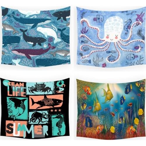 Undersea whale sea turtle wall tapestry moon tapestry dorm room decor world map tapestry room decor aesthetic anime tapestry