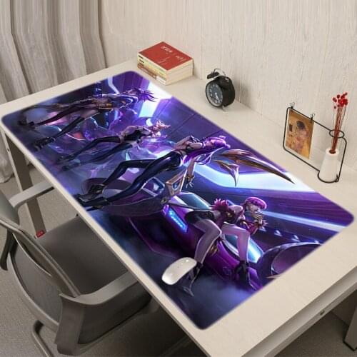 Kda Mouse Pads Anime Mat Gamers Accessories Extended Pad Xxl Gaming Pc Room LoL Big Mousepad Large Computer Razer Mousepad Gamer