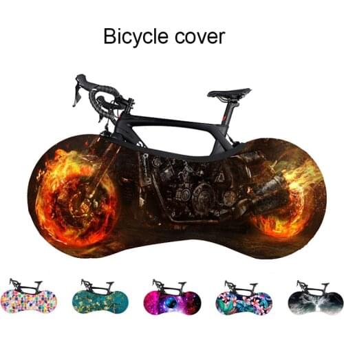 Bike Cover Indoor Bicycle Wheel Cover Dust-proof Storage Bag High Elastic Fabric Road MTB Bike Protector 158*62cm Bike Cover