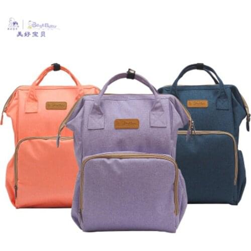 Upgraded Fashion Mummy Maternity Bag Large Capacity Nappy Baby Bag Traveling Backpack Nursing Bag Baby Care