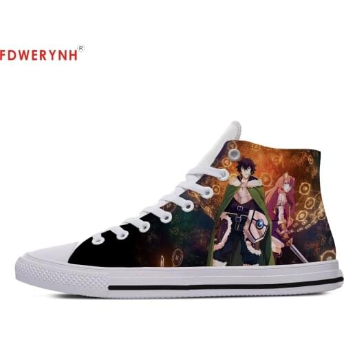 Mens Casual Shoes Print Unisex Japan Anime Tate No Yuusha The Rising of The Shield Hero Breathable Custom Shoes