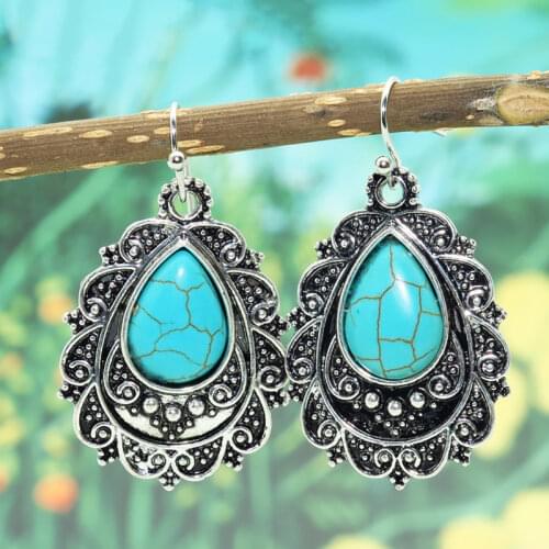 2021 New Bohemia Earrings For Women Geometric Alloy Classic Retro Fashion Summer Drop Earrings Party Jewelry Gift Wholesale