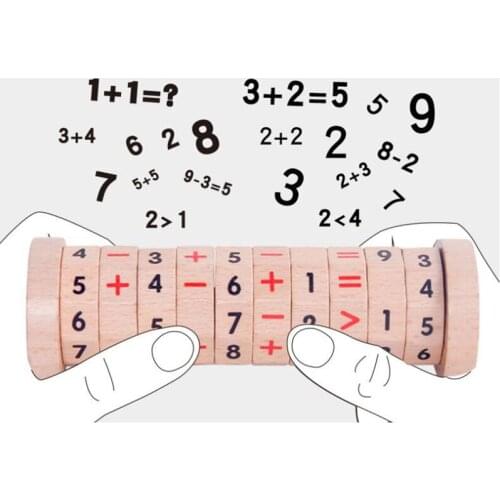 Learning Education Mix Math Toys Montessori Teaching Resources Puzzle Cube For Kids Number Words Training Calculate Toys