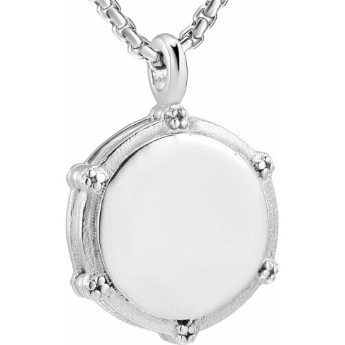 Stainless Steel Necklace Pendant Jewelry For Women Men Engravbale Music Los Collares Rockers Jazz Band Drum Drummers 316L