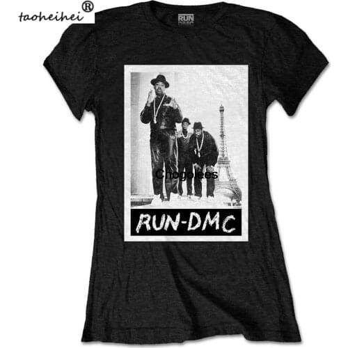 Run DMC Ladies Tee Paris Photo