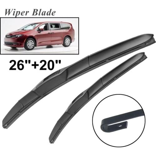 Okowiper RHD & LHD Front Wiper Blades For Chrysler Pacifica 2017 - 2018 Windshield Windscreen Front Window 26"+20"