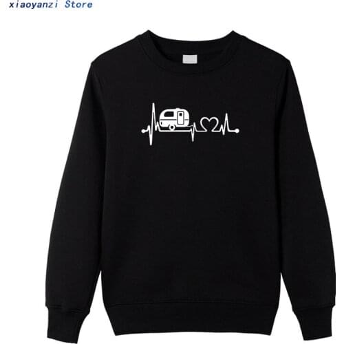 BITTER COFFEE 2020 New Cotton men women sweatshirts Camper Travel Hiker Camper Heartbeat hoodies sportswear pullovers