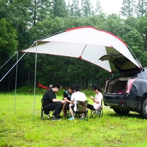 Vehicle Tent Waterproof Sun Shelter Awning Tent Tarp Outdoor Camping Hammock Rain Fly Anti UV Beach Tent Shade Carpas De Camping