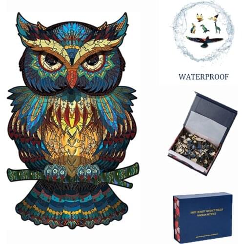 Unique 3D Wooden Puzzle Mysterious Animal Puzzles Boutique Gift Box Packaging Gift For Adult Kids Fabulous Montessori Toys Gift