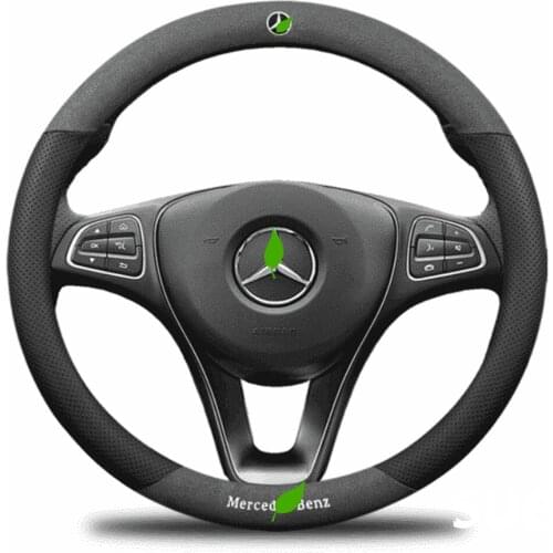 Suede Leather Steering Wheel Cover Car Accessories for Mercedes-Benz A CLASS W168 W169 W17 W177 A140 A160 A180 A200 A220 A260