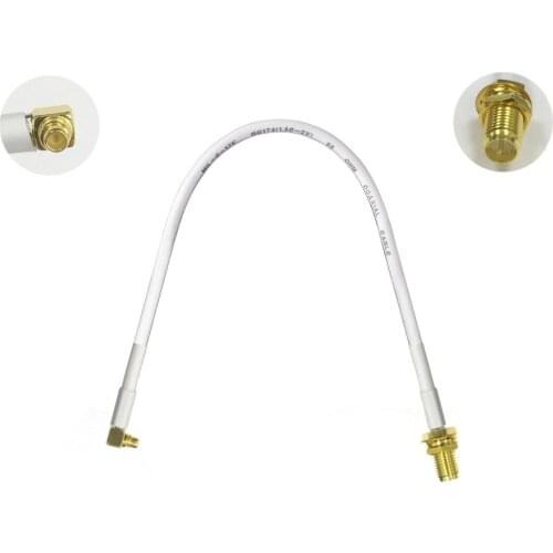 1PC RP-SMA female nut to MMCX jack right angle pigtail cable adapter plug 15/30/50/100cm low loss high quality wireless router