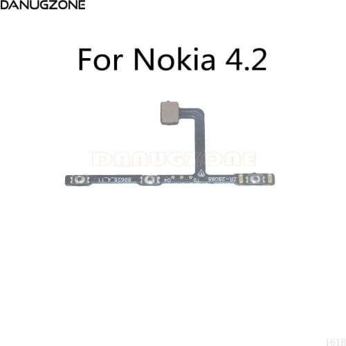 10PCS/Lot For Nokia 4.2 TA-1150 TA-1157 Power Button Switch Volume Button Mute On / Off Flex Cable