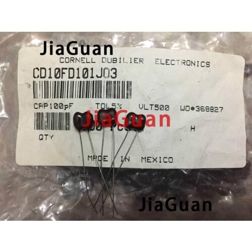 10PCS CDM Silver Mica 500V100PF 5% mica capacitor 500V 100P 100pF/500V 101 CD10FD101J03