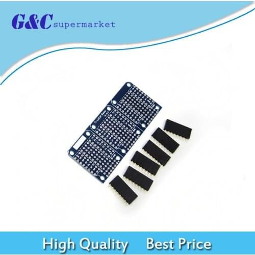 10pcs Triple Shield For WeMos D1 Mini Dua Sided Perf Board For Arduino Compatible diy electronics