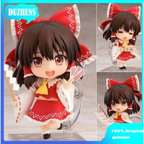 Original Japanese Touhou Project Hakurei Reimu Q version figma PVC Action Figure Anime Figure Model Toys Figure Doll Gift