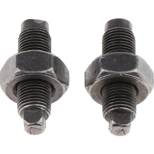 2 Pcs 0.7 Inch Aluminum Alloy Engine Valve Adjusting Screws With Nuts for 50-125cc ATV / Dirt Bike / Motorycles