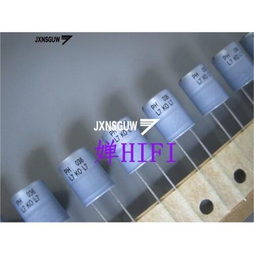 20PCS PH KO036 63V10UF 10X12MM Water blue VISHAY Aluminum shell electrolytic capacitors KO 036 10uF/63v BC 036KO 10UF 63V