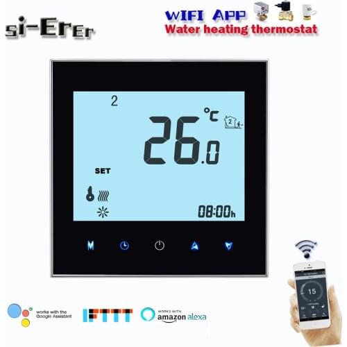 24VAC 95-240VAC programming water heating systems-Underfloor heating WIFI thermostat ,works with Alexa Google home